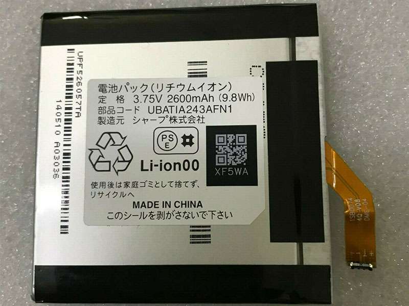 SHARP UBATIA243AFN1 Batería