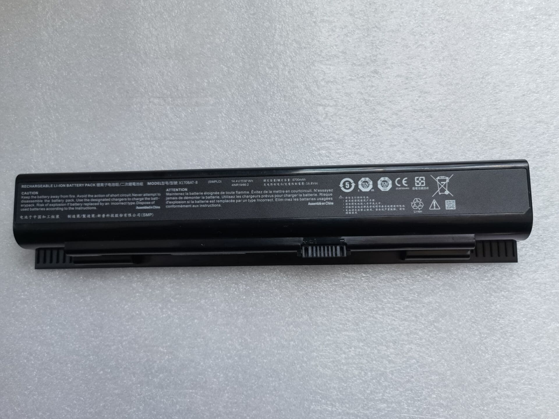 CLEVO X170BAT-8 Batería