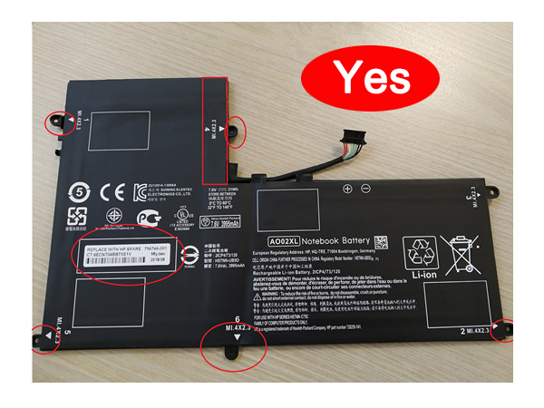 HP AO02XL Batería