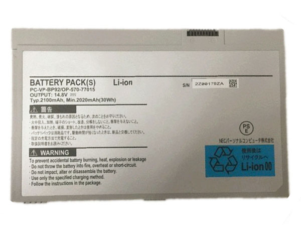 NEC PC-VP-BP92 Batería