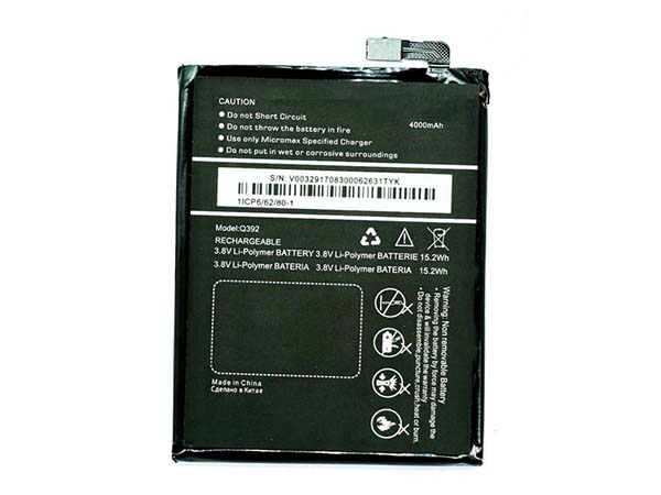 Micromax Q392 Batería