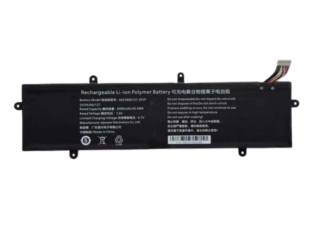 RTDPART AEC5860127-2S1P Batería